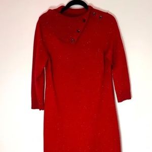 Talbots Red Sweater Dress